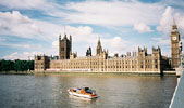 La Tamise(Tames River) et le palais de Westminster