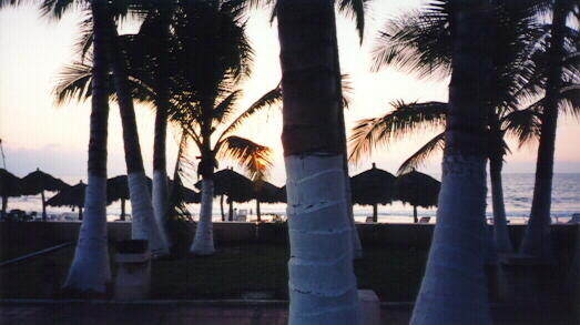Coucher de Soleil vue de l'htel Bahia del Sol.